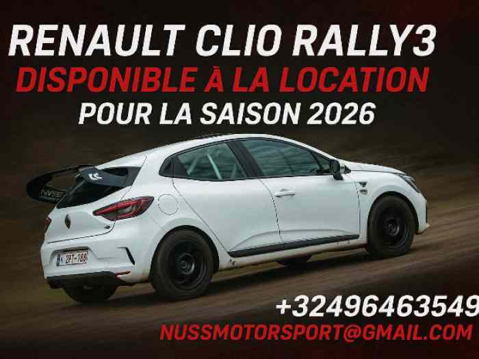 Clio rally3 préparez 2026