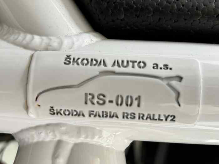 SKODA FABIA RS RALLY2 CHASSIS NO. 001 4