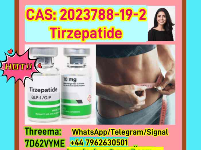 Tirzepatide Retatrutide Semaglutid High Purity Weight Loss Peptide Raw Material 44 7962630501 1