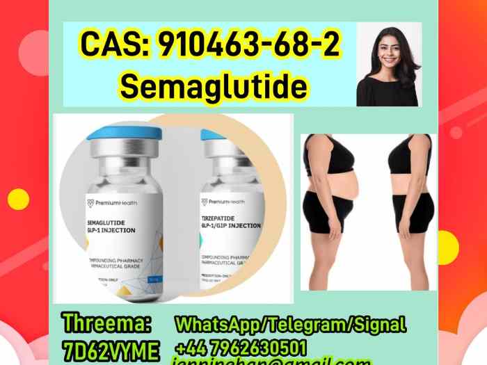 High quality cas 910463-68-2 Semaglutide in stock +44 7962630501 5