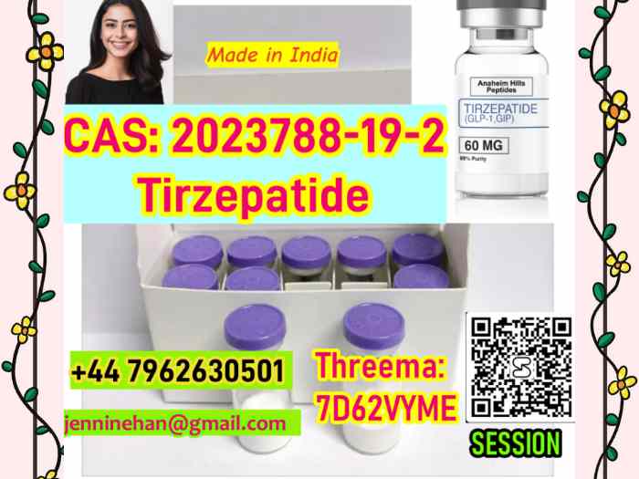 Top quality fast shipping CAS 2023788-19-2 Tirzepatide Weight Loss Management +44 7962630501 4