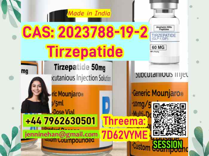 Top quality fast shipping CAS 2023788-19-2 Tirzepatide Weight Loss Management +44 7962630501 5
