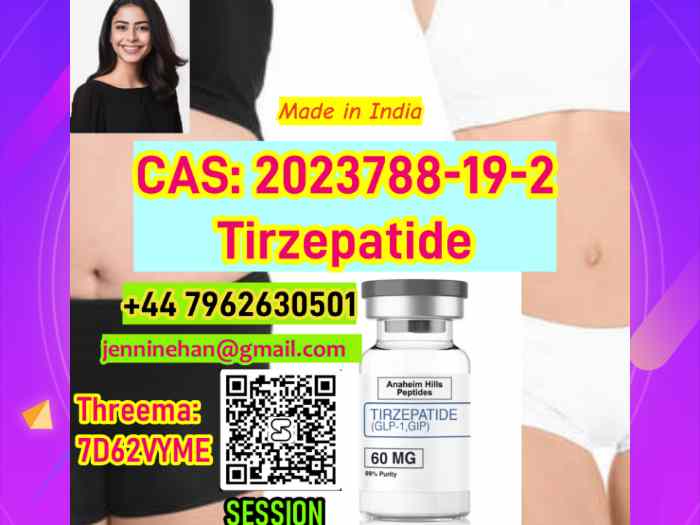 Top quality fast shipping CAS 2023788-19-2 Tirzepatide Weight Loss Management +44 7962630501 2
