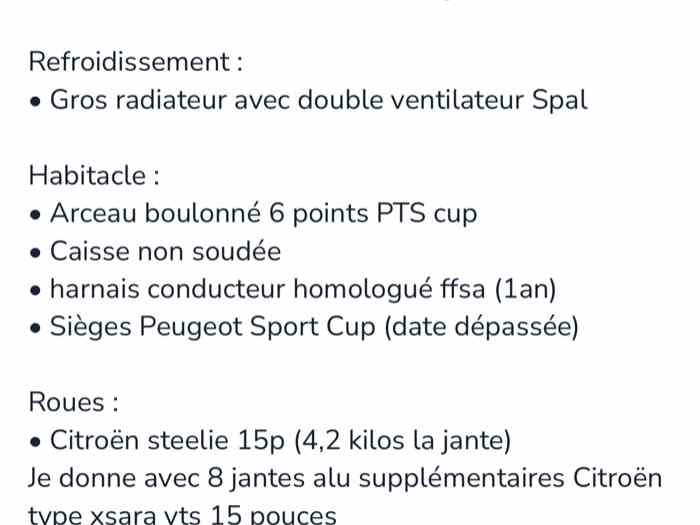 106 rallye phase 2 3