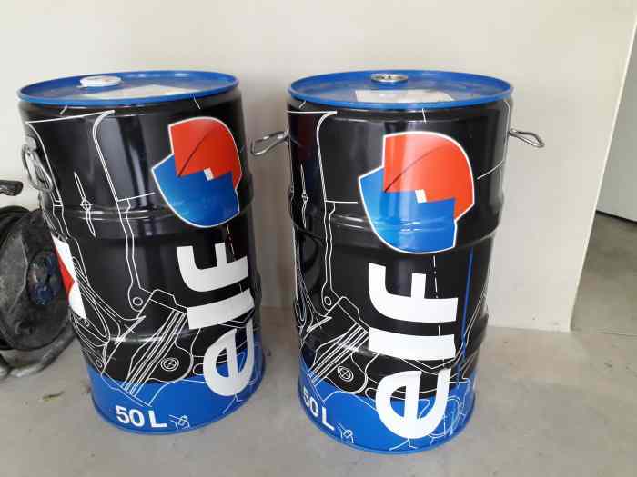 7 bidons Essence Compétition ELF TURBO REF 1