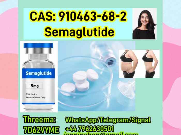 High quality cas 910463-68-2 Semaglutide in stock +44 7962630501 4