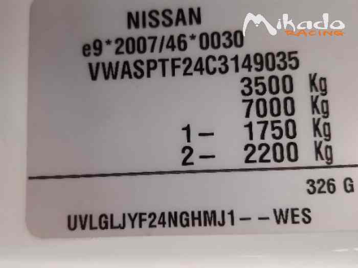 Nissan Cabstar 3.5T aménagé pour transport monoplace ou proto ou petite voiture 4