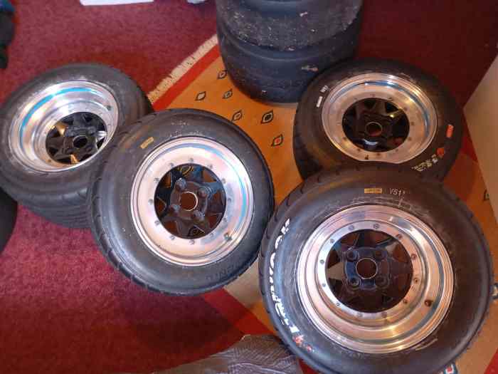 jantes madin 13 4x100 avec pneus pluie hankook 3