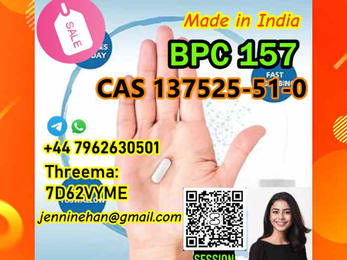Good Price CAS:137525-51-0丨BPC 157 for Sale with best price +44 7962630501 1