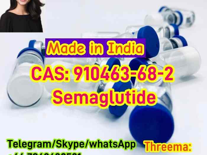 India Cheap High quality cas 910463-68-2 Semaglutide in stock +44 7962630501 3