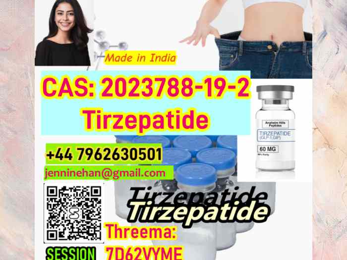 Top quality fast shipping CAS 2023788-19-2 Tirzepatide Weight Loss Management +44 7962630501 1
