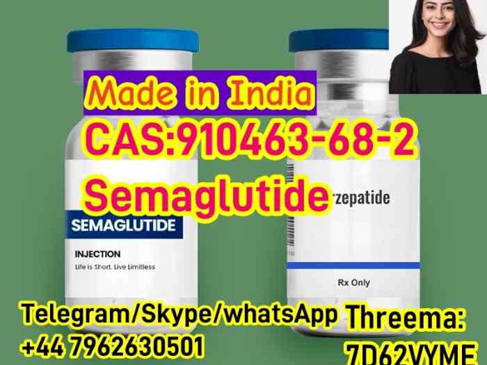 India Cheap High quality cas 910463-68-2 Semaglutide in stock +44 7962630501 2
