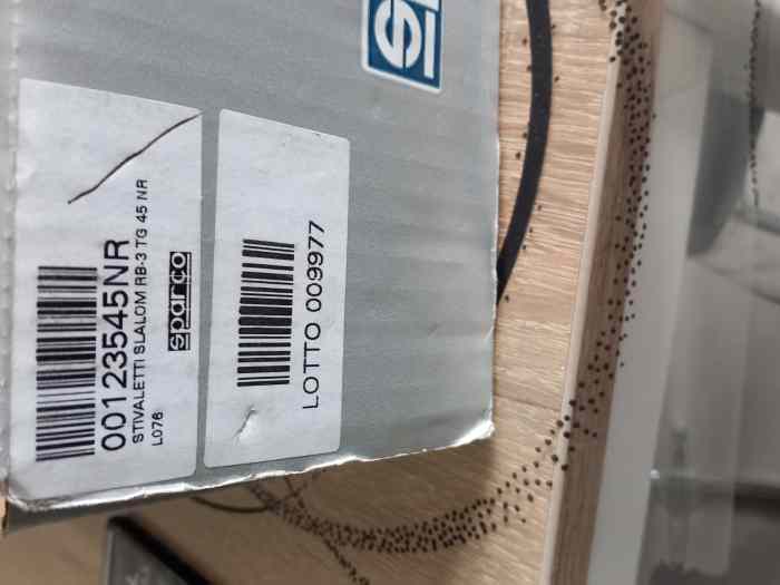 Bottines sparco slalom rb3 taille 45 vendu 3
