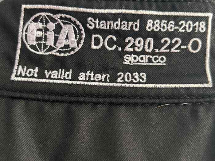 Vend combinaison sparco (porter 2 fois ) 1
