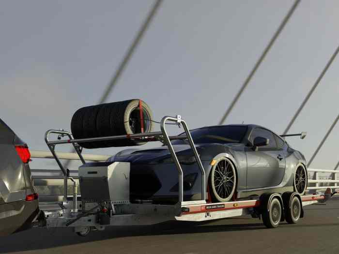 EN ARRIVAGE – NOUVELLE remorque porte voiture BRIAN JAMES A TRANSPORTER 5mx2,10m neuve 4