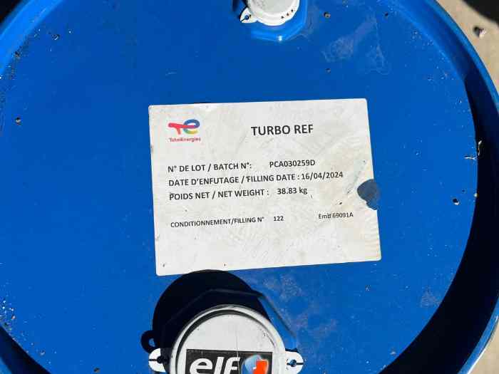 Bidon essence ELF Turbo Réf 1