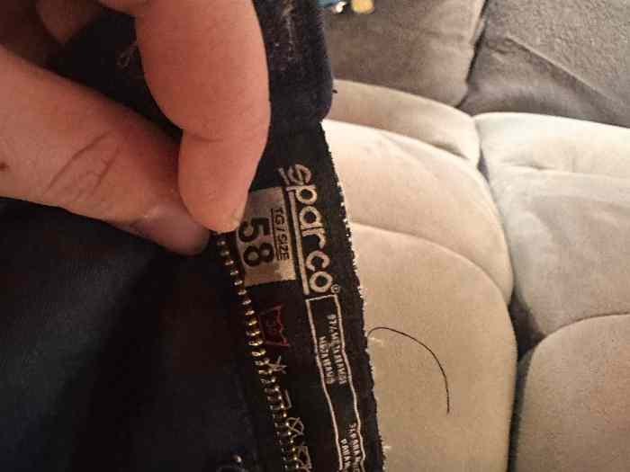 Combinaison Sparco taille 58 3