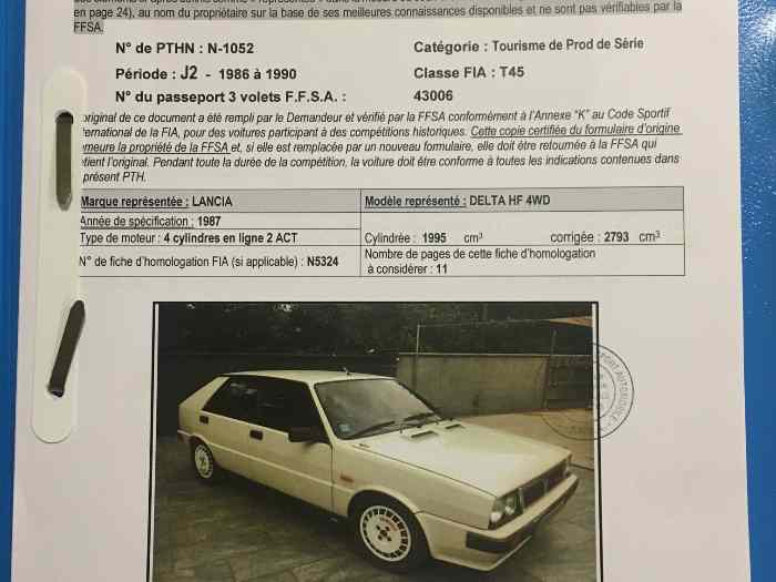 Lancia delta 4 WD groupe N 2