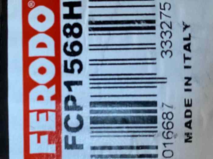 Plaquettes frein ferodo racing 2500 2