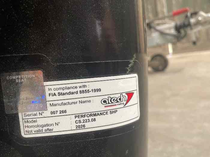 Vends Siège Atech + Harnais RRS 1