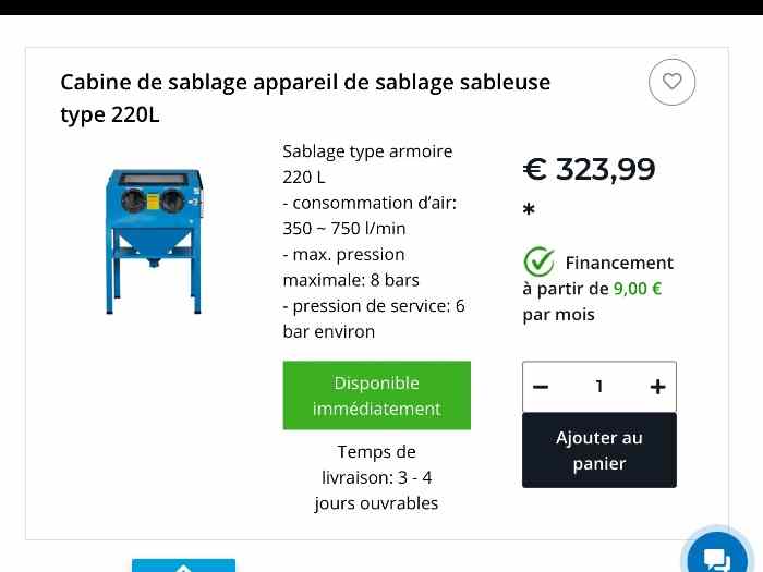 Suite vente de mes vehicules de collection ,vend sableuse 1
