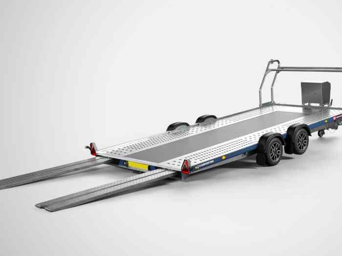 EN ARRIVAGE – NOUVELLE remorque porte voiture BRIAN JAMES A TRANSPORTER 5mx2,10m neuve 0