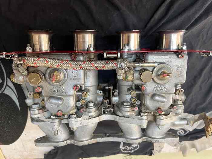 Carburateur weber 40 avec pipe et bride TU 2