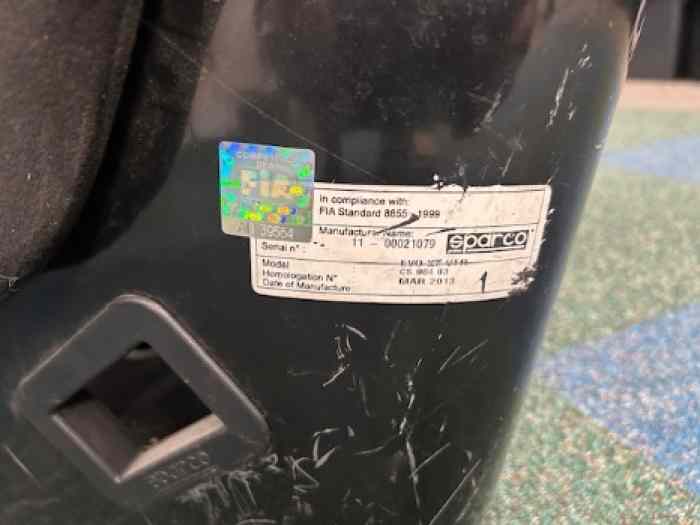 Siège baquet SPARCO taille XXL 1
