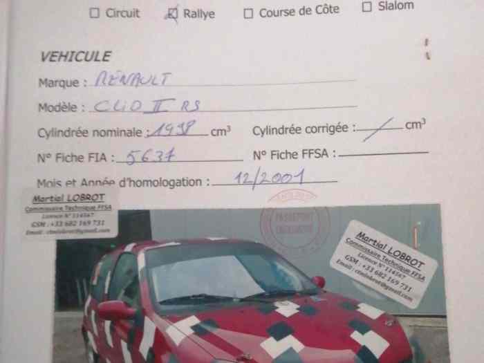 Clio 2 RS phase 3 F2014 182cv terre asphalte boîte STDA6 à réparer 2