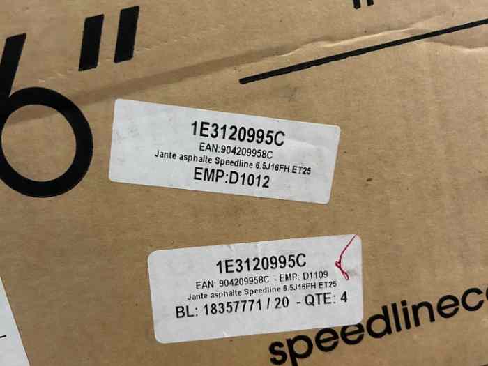 JANTE SPEEDLINE PEUGEOT 208 R2 NEUVE 1