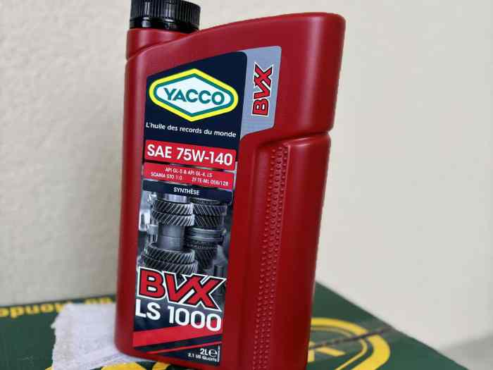 Huile BVX LS 1000 75W-140 YACCO 1