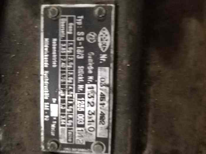 Boîte 5 zf 1000 tours 1