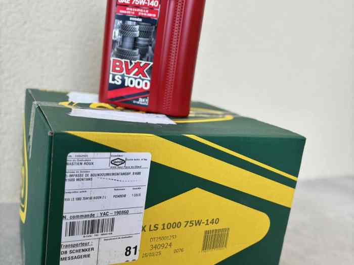 Huile BVX LS 1000 75W-140 YACCO