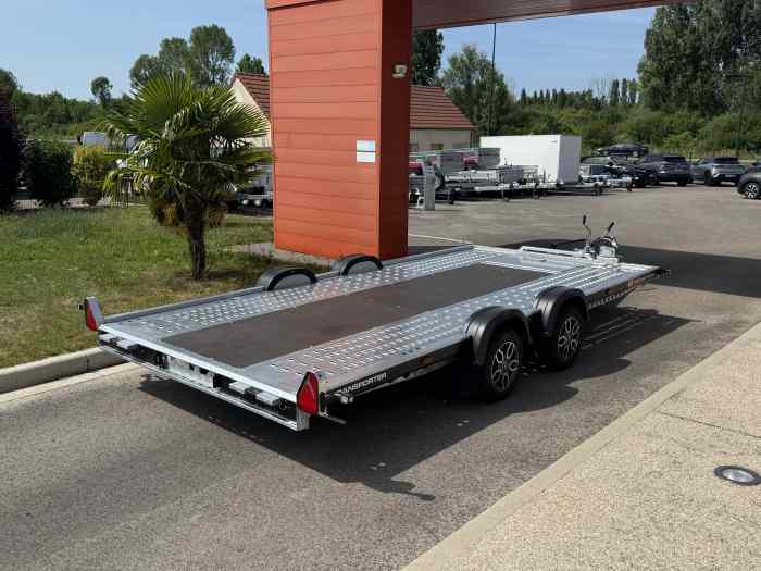 REMORQUE BRIAN JAMES NOUVELLE A-TRANSPORTER 4520 (4.50m x 2.00m) / KIT BASCULEMENT EN OPTION / TREUIL EN OPTION / TVA RECUPERABLE / PLATEAU PORTE VOITURE POUR VEHICULES BAS 5
