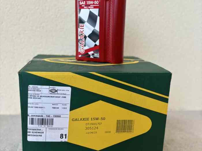 Huile Galaxie 15w50 YACCO
