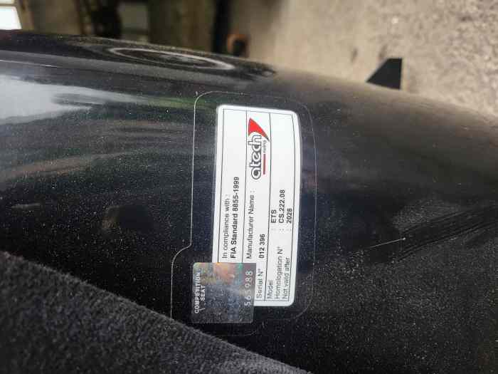 Baquet + harnais techno racing 2028 3