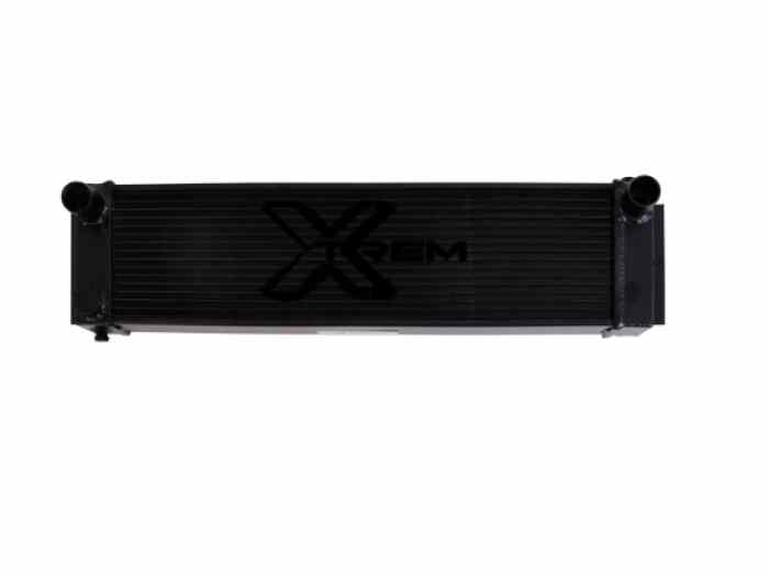 Radiateur avant aluminium Alpine A110 1300 et 1600 - noir mat