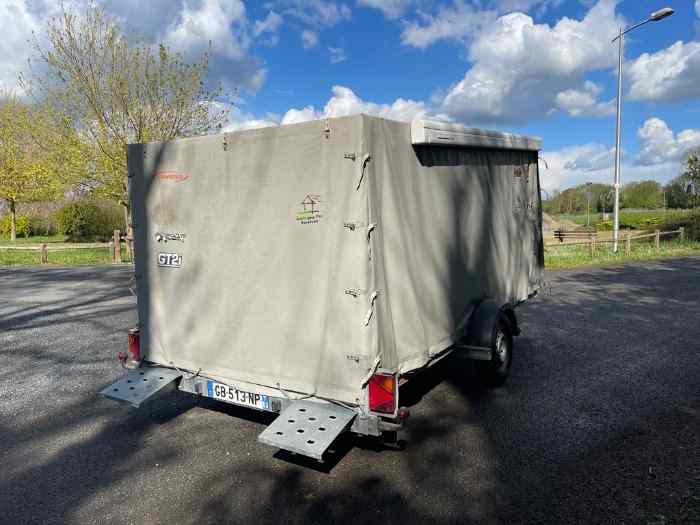 Remorque porte voiture bachée 2
