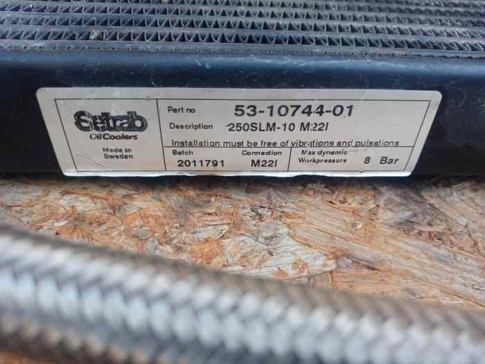 Radiateur huile Setrab 2