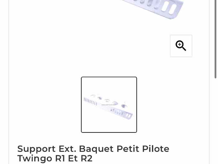 Support extérieur baquet Twingo R1 « p...