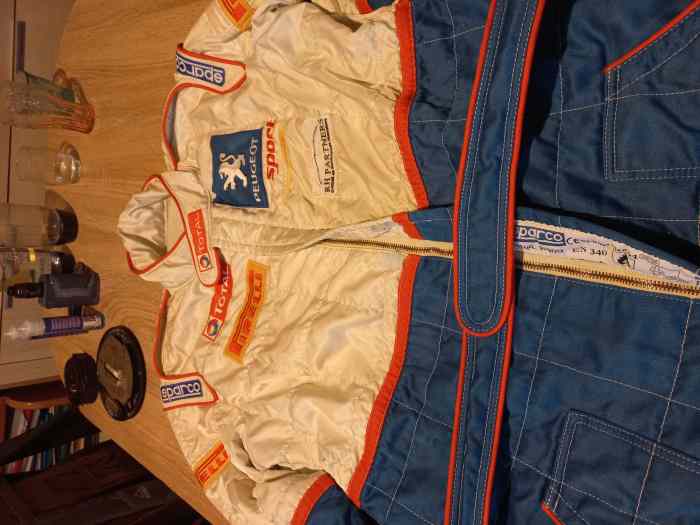 Combinaison sparco peugeot sport taill...