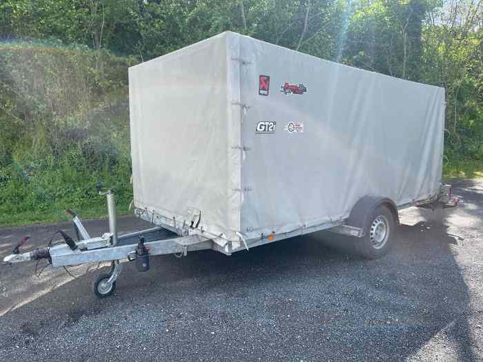 Remorque porte voiture bachée 0