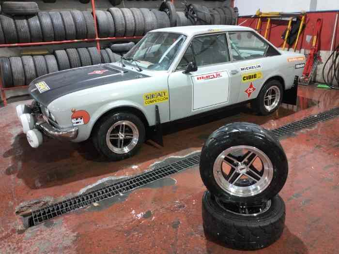 impecable juego de 4 llantas Targa en 7x13 con neumáticos nuevos Toyo 185/60/13 5