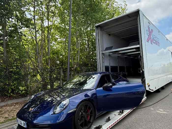 Remorque porte voiture poids lourd - 4 voitures + atelier 1