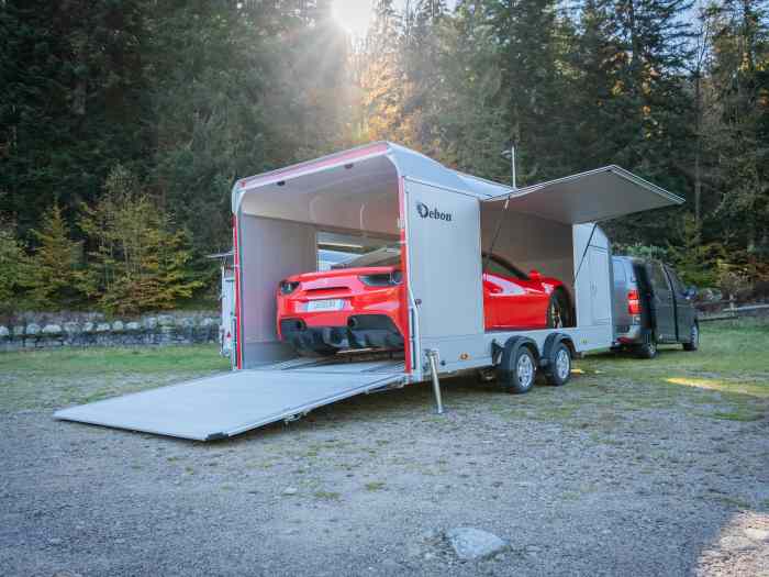 Fourgon Porte voiture Debon C2000 Alu PTAC 2700-3500 KG Double Essieux freiné 3