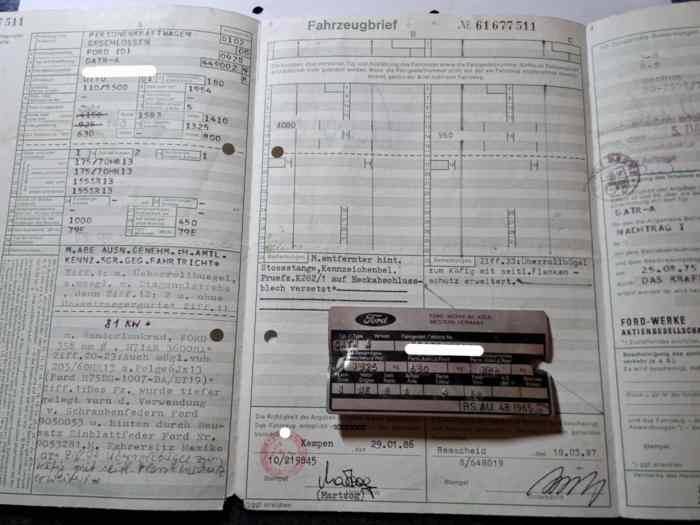 Jeux papiers ford escort mk2 2000cc