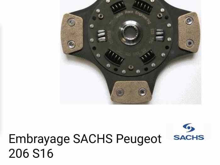 Disque d’embrayage 206 s16