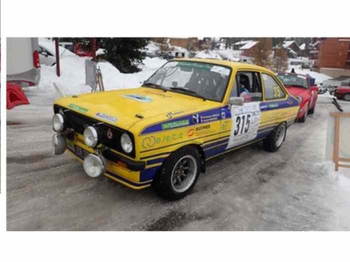 Vends Ford Escort RS2000 de 1978 préparée pour rallye régularité sportive VHRS 1