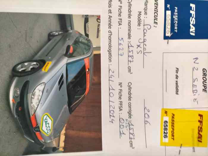 VDS 206 XS N2S 11000.00 ou ECHANGE CONTRE CLIO N3 OU A7 AVEC SOULTE ou N2 4