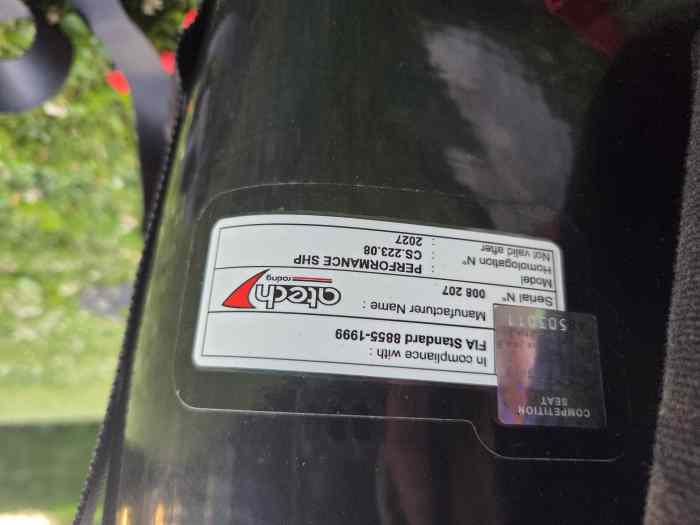 2 baquets + 2 harnais XTREMR, (ATECH racing) 5